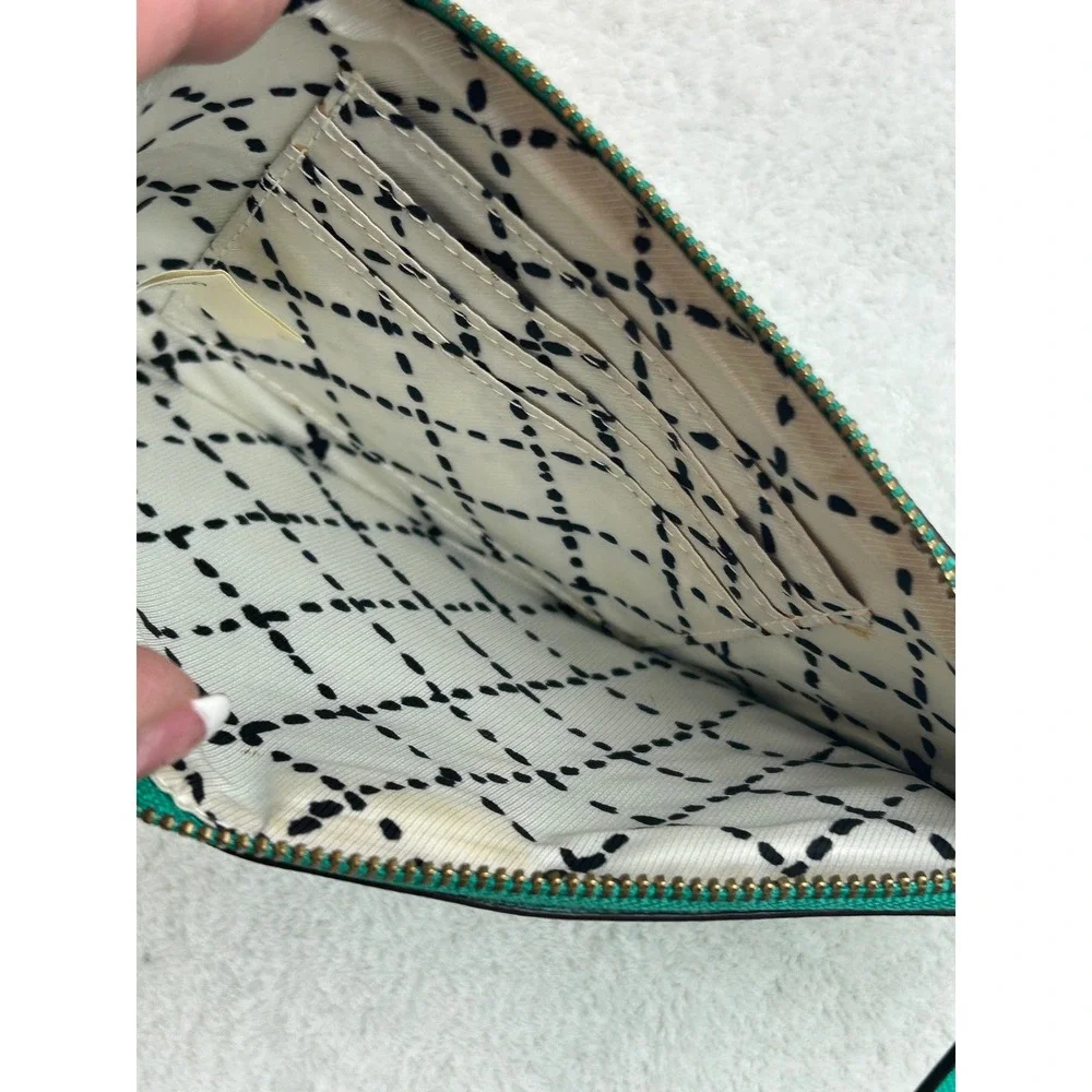 kate spade Turquoise Saffiano Leather Wristlet Shoulder Bag